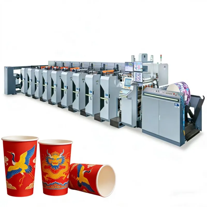 FM-TS650-1450 флексографская печатная машина (гильзового типа)