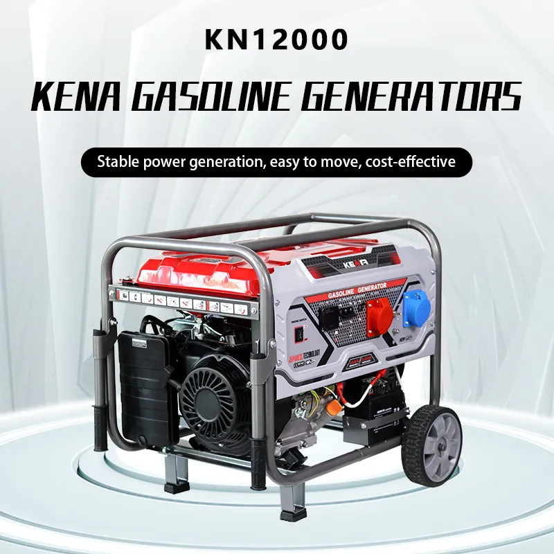 KN12000(высококачественный бензиновый генератор 3–9 кВт, 220 В / 230 В, бытовой бензиновый генератор с электростартером)