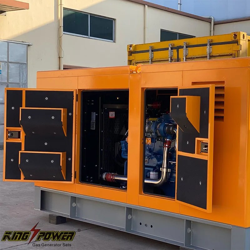 100 kW бесшумная генераторная установка на природном газе