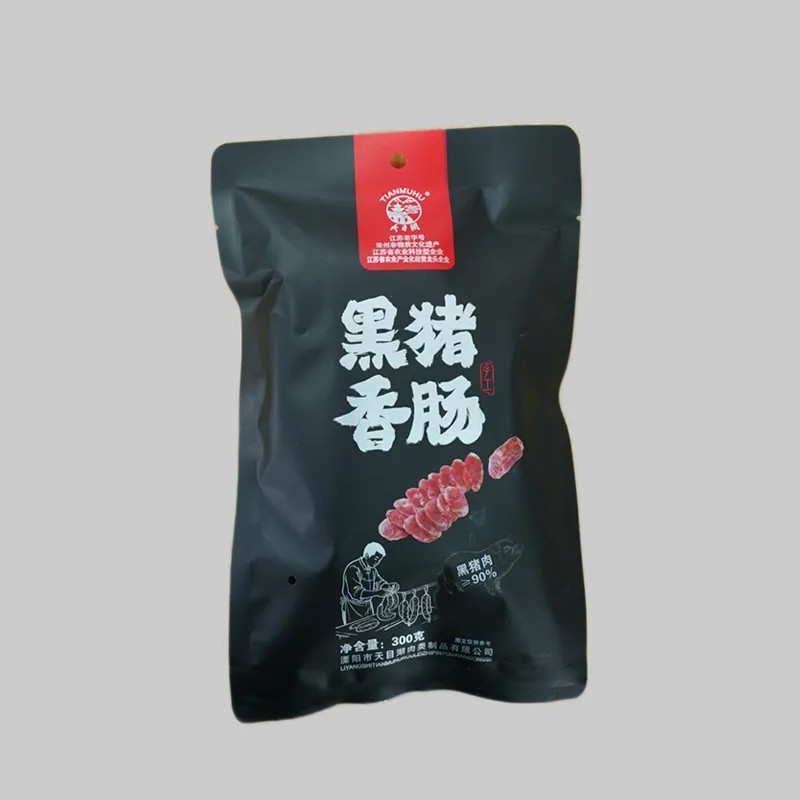 Колбаса из мяса чёрной свиньи
